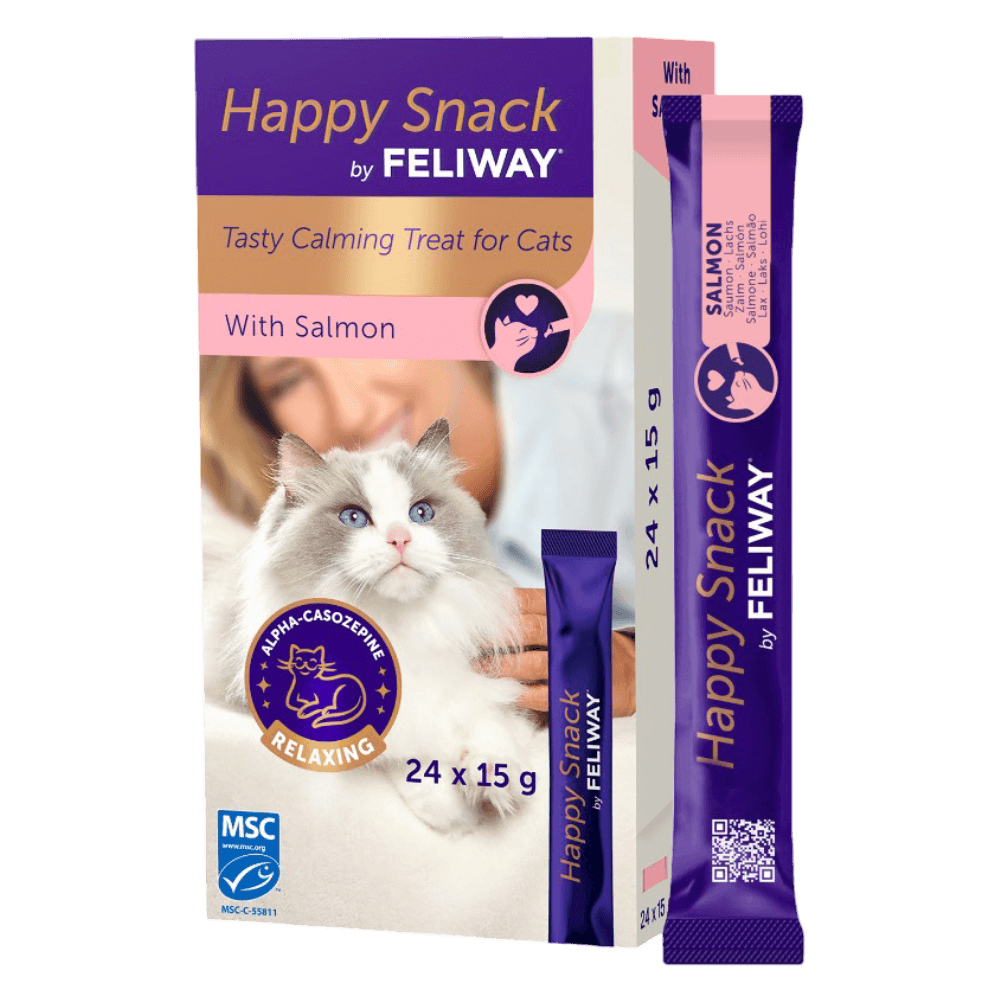 Happy Snack Salmon Calming Lickable Cat Treats