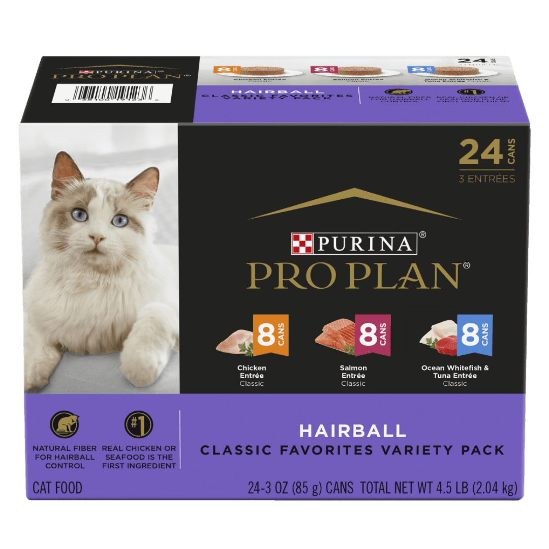 Hairball Variety Pack Adult Wet Cat Food Cans