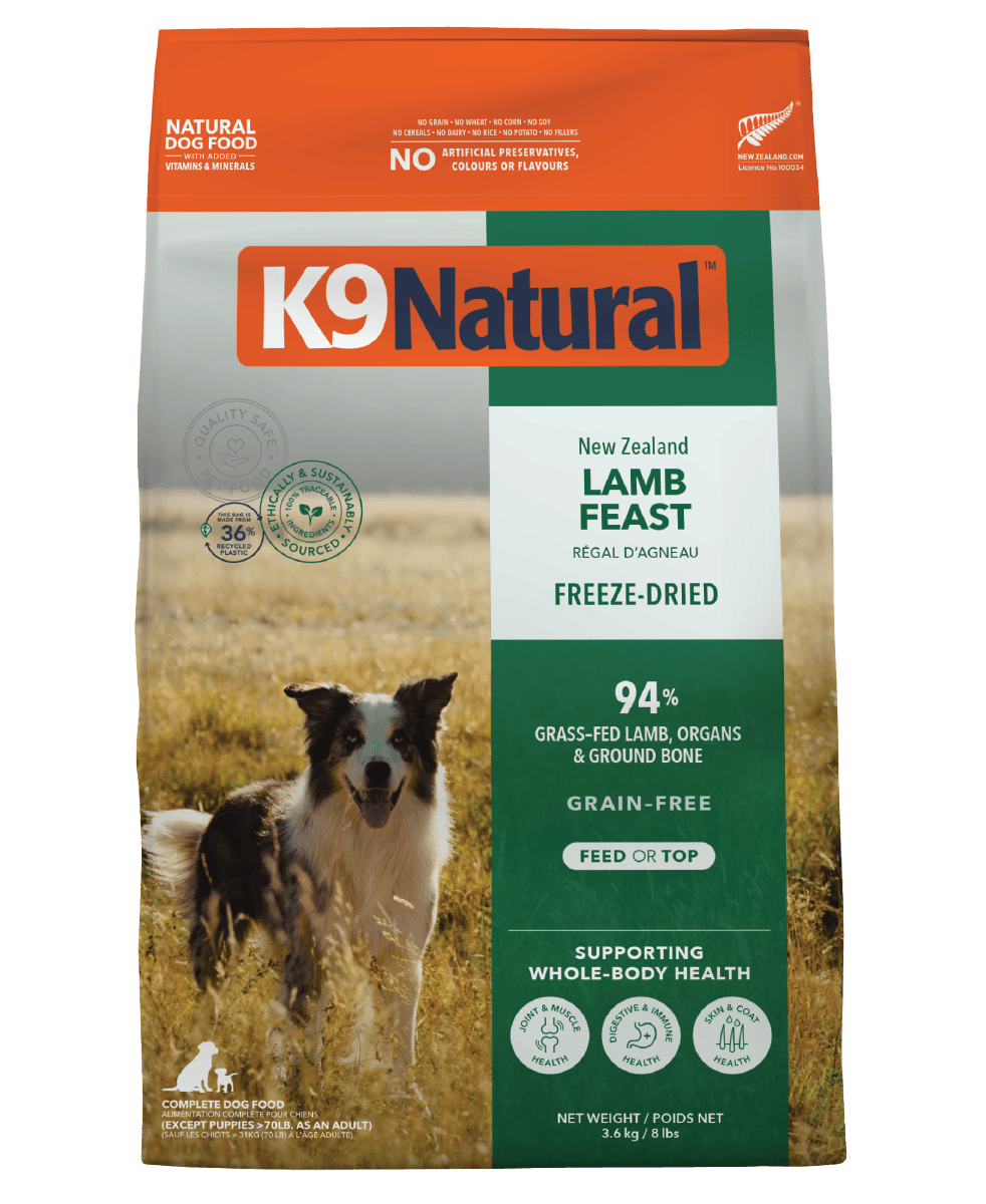 K9 Natural Lamb Feast Freeze Dried All Lifestages Dry Dog Food