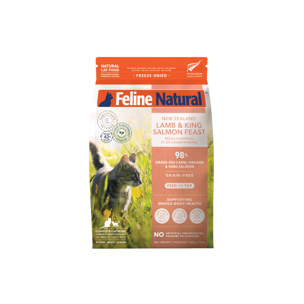 Lamb & King Salmon All Lifestages Freeze Dried Cat Food