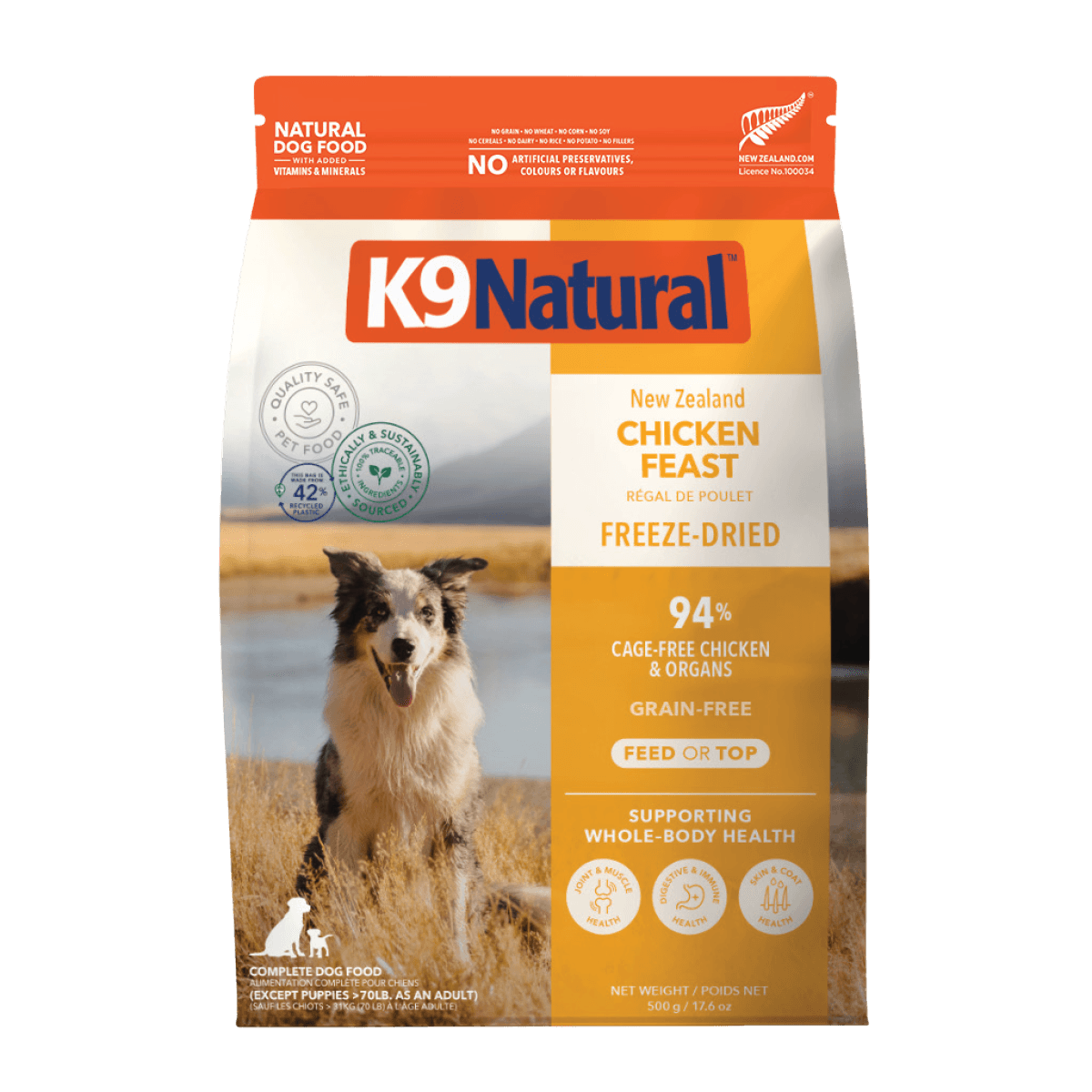 Freeze Dried Raw Chicken Feast All Lifestages Dry Dog Food
