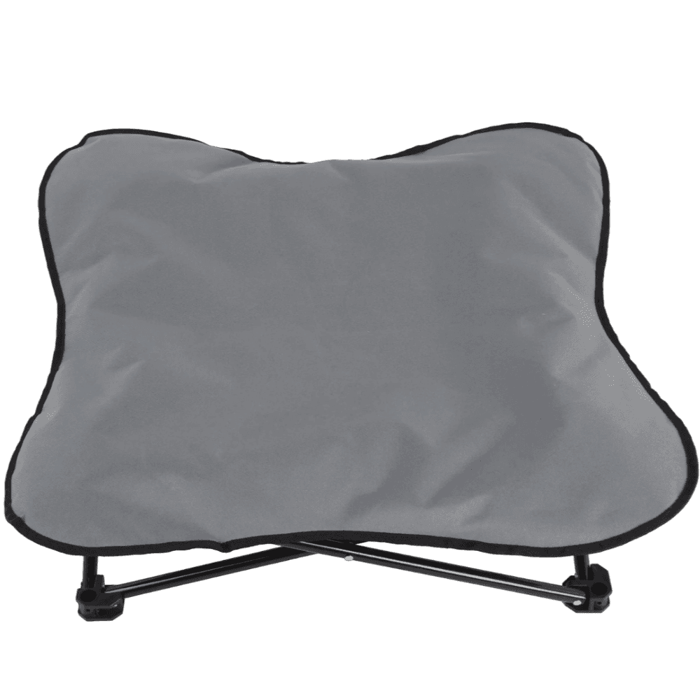 Charlies Foldable Camping Dog Bed Grey