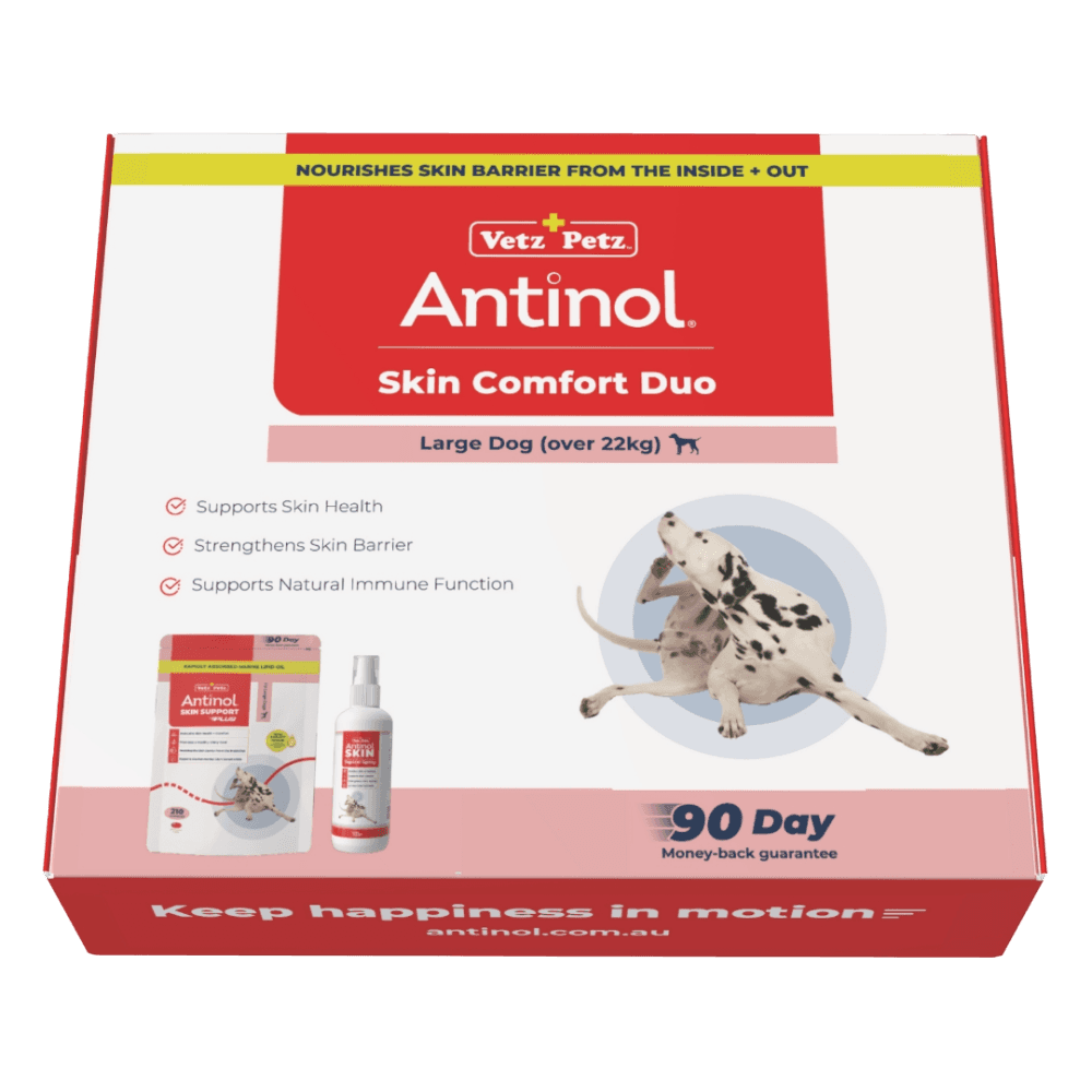 Antinol Plus Skin Comfort Duo Omega & Spray For Large Breed Dogs