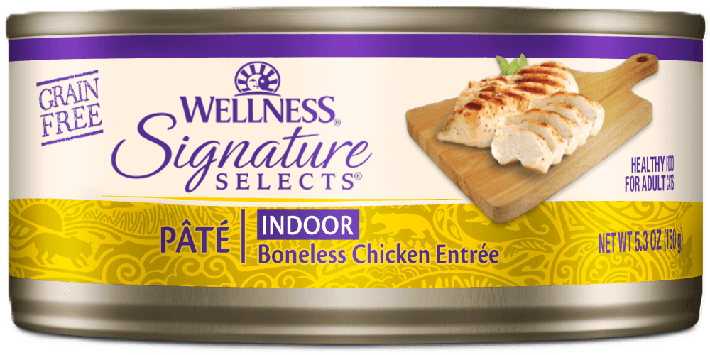 Wellness Signature Selects Pate Boneless Chicken Indoor Cat Wet Food