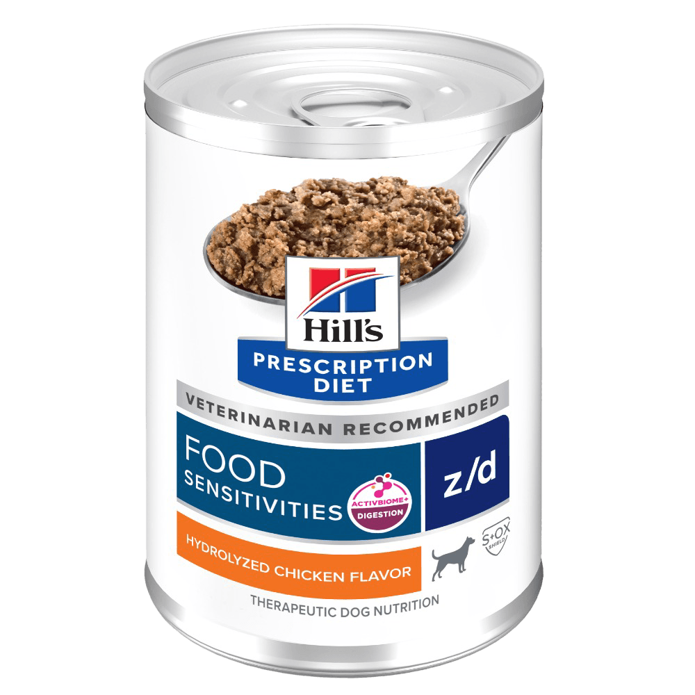 Hills Prescription Diet Z/D Skin & Food Sensitivities Adult Wet Dog Food Cans