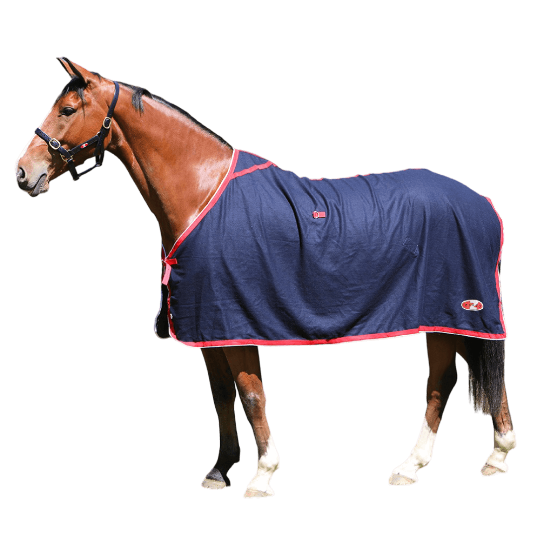 Navy Stadium Wool Rug For Horses