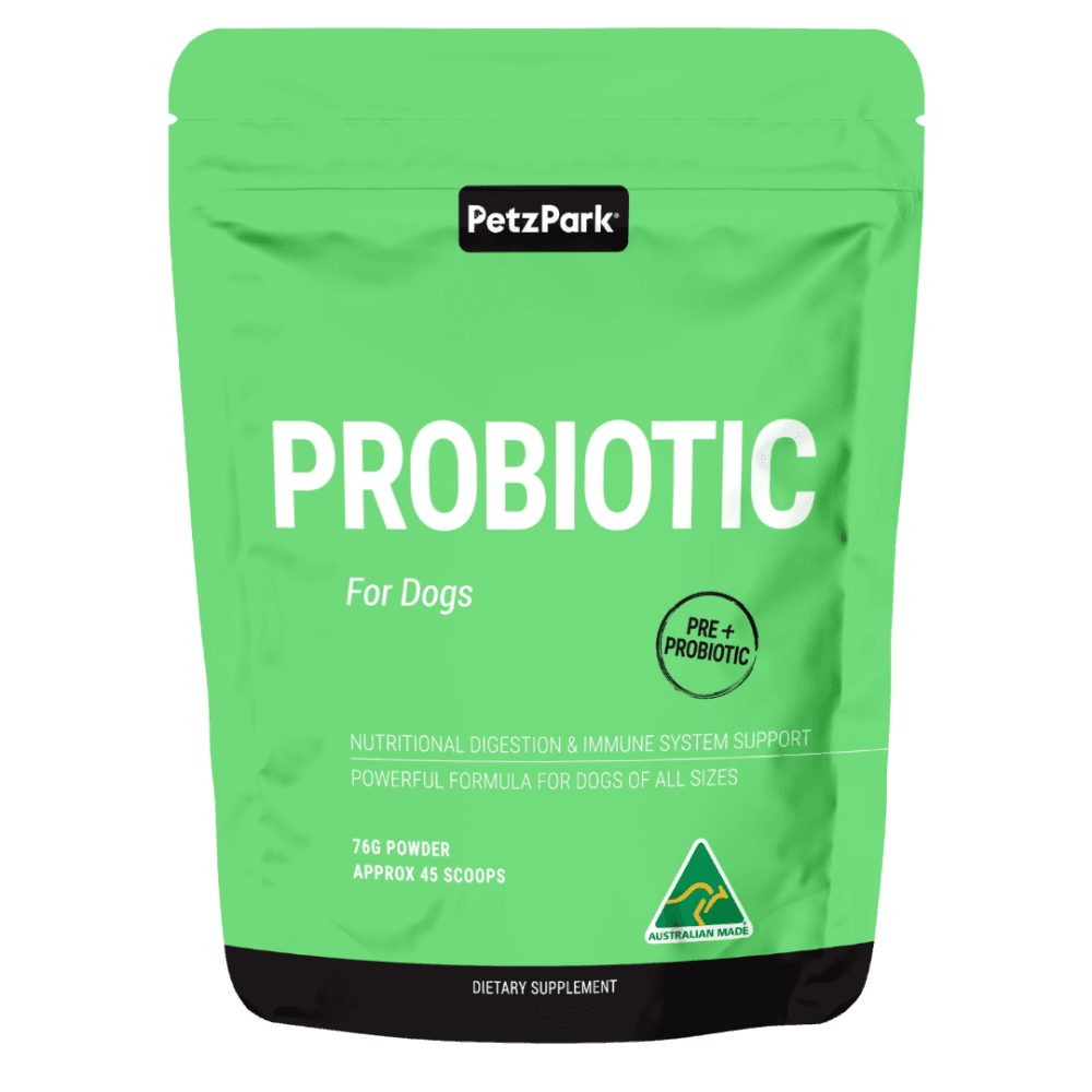 Probiotic Support Powder for Dogs with Green Banana