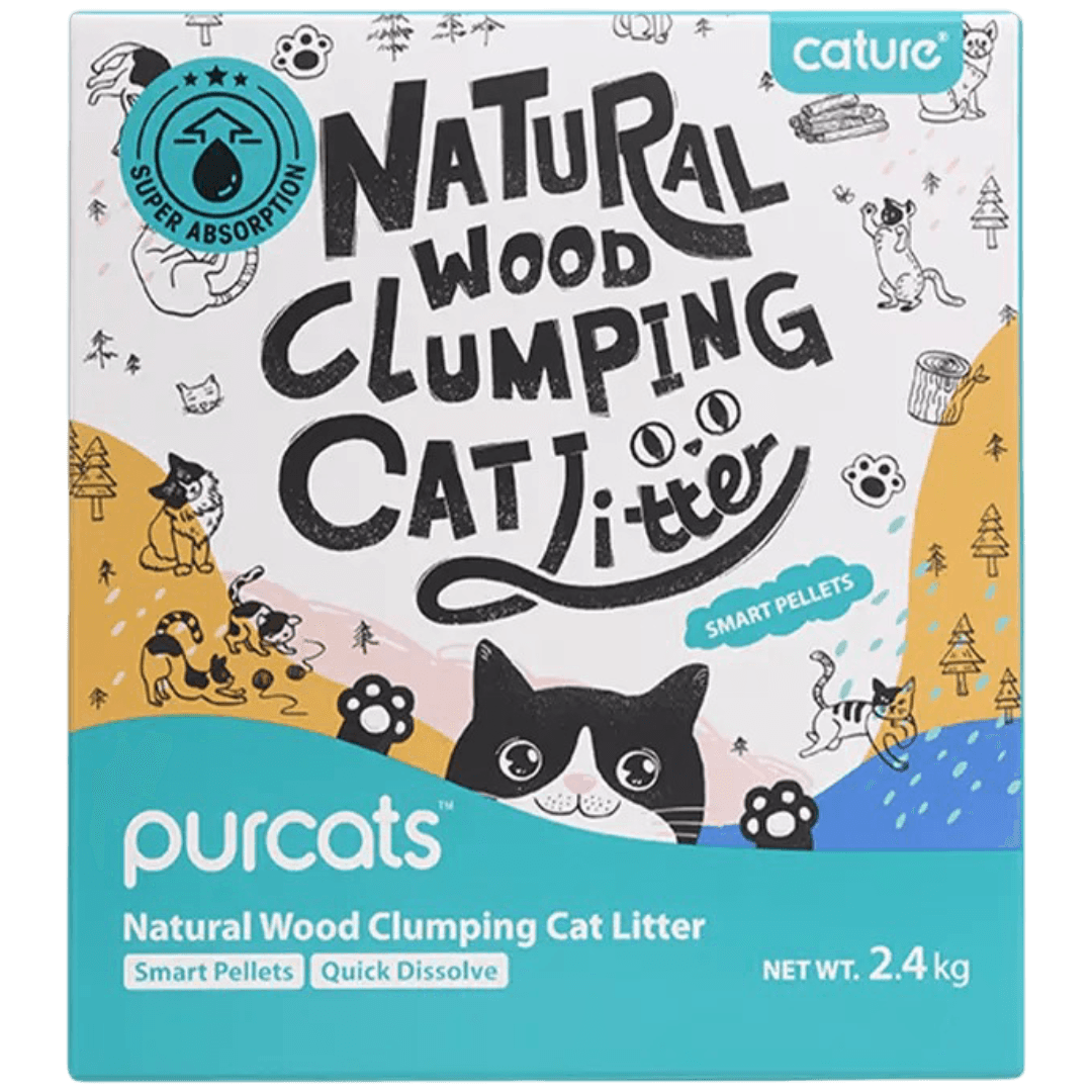Natural Wood Clumping Cat Litter Smart Pellet