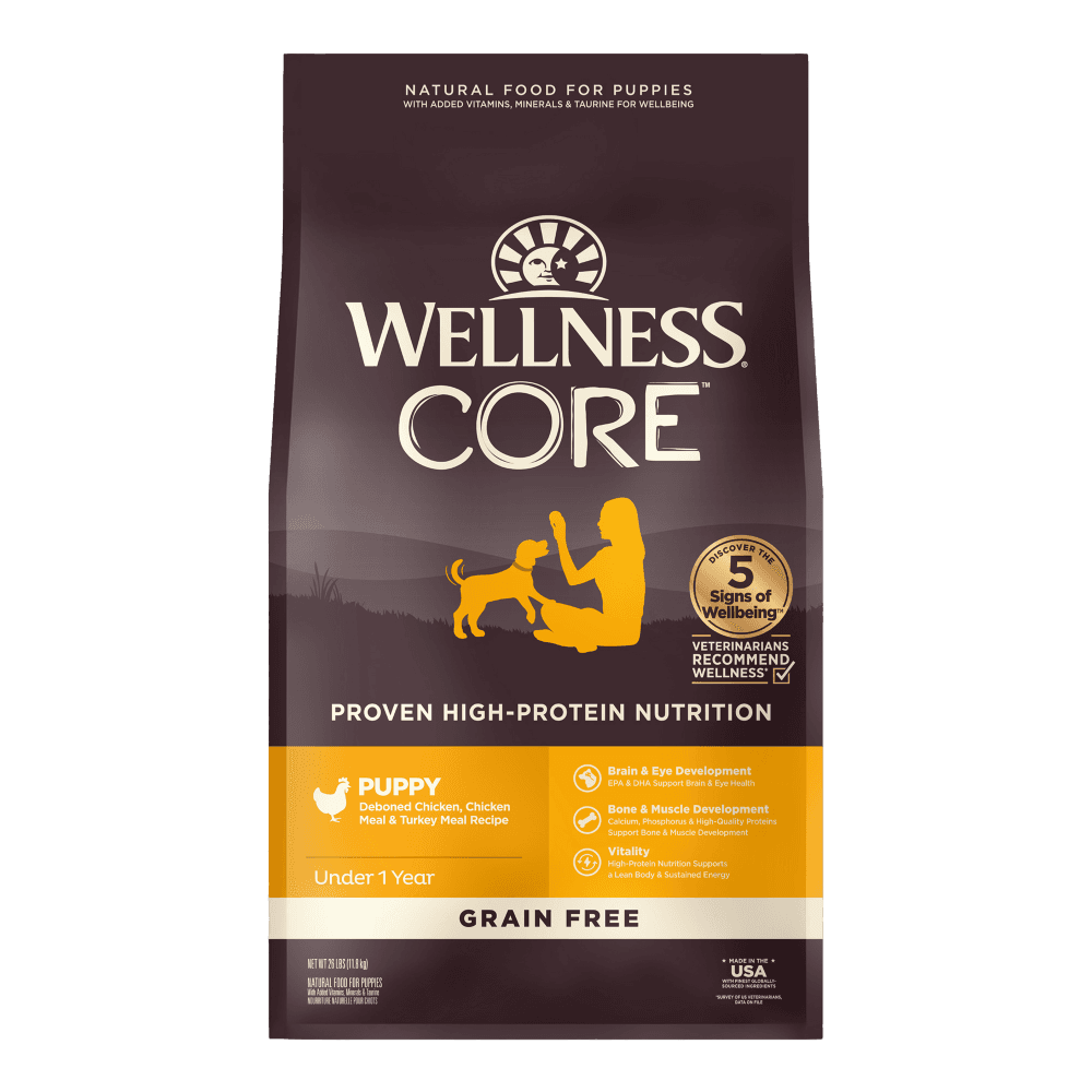 Wellness Core Chicken & Turkey Grain Free Puppy Dry Dog Food