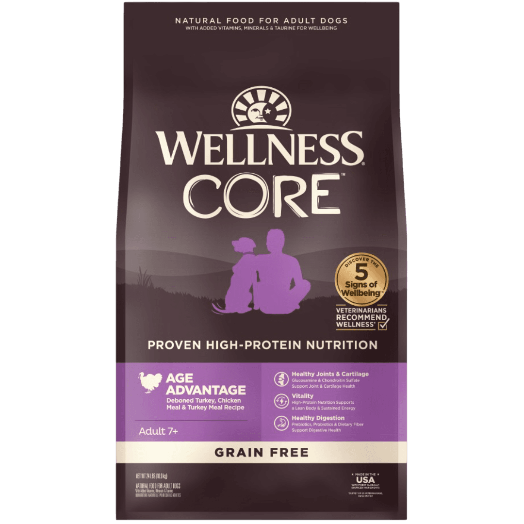Wellness Core Turkey & Chicken Grain Free Senior Dry Dog Food