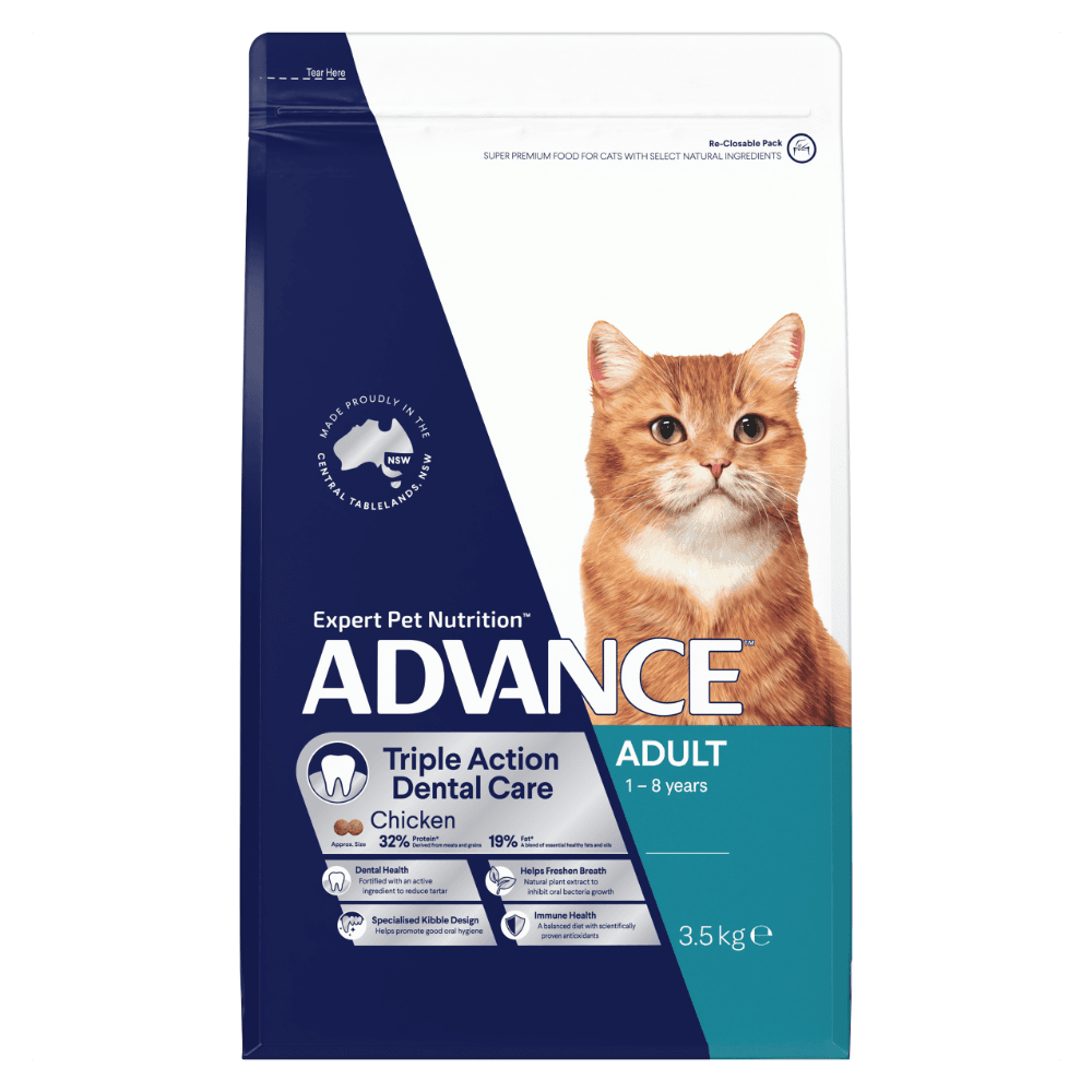 Adult Triple Action Dental Chicken Dry Cat Food