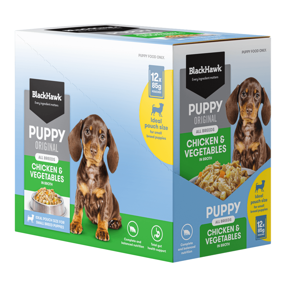 Original Chicken & Vegetables Puppy Wet Dog Food Pouches