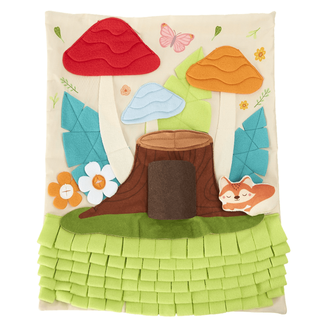 Tree Stump Mushroom Forest Interactive Dog Snuffle Mat