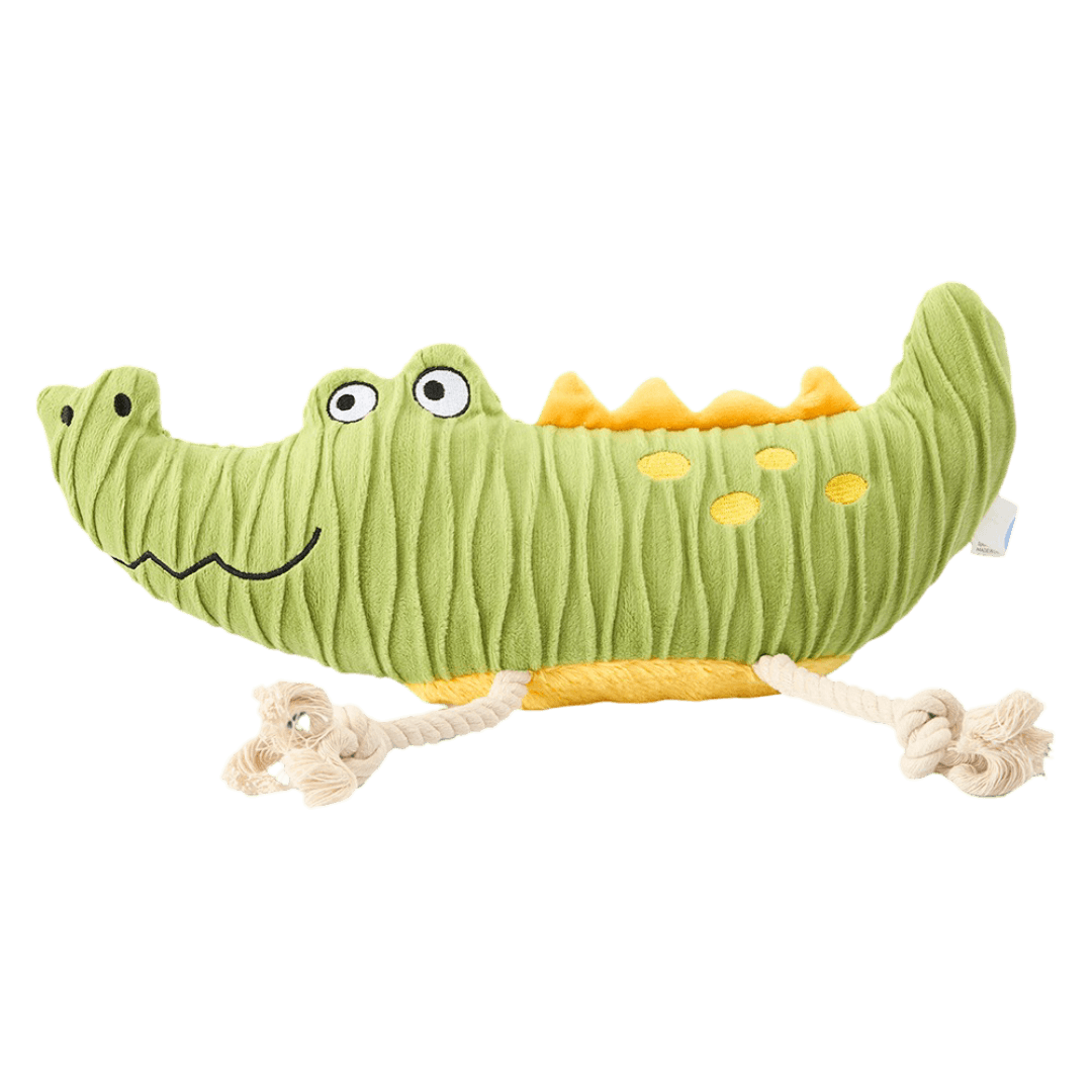 Recycle Life Ripple Crumple Crocodile Dog Squeaker Toy
