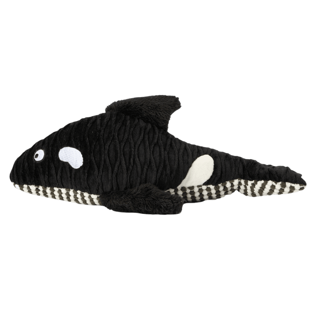 Recycle Life Ripple Crumple Orca Dog Squeaker Toy