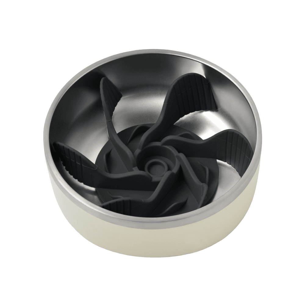 Duro Double Wall Stainless Steel Dog Bowl Cream