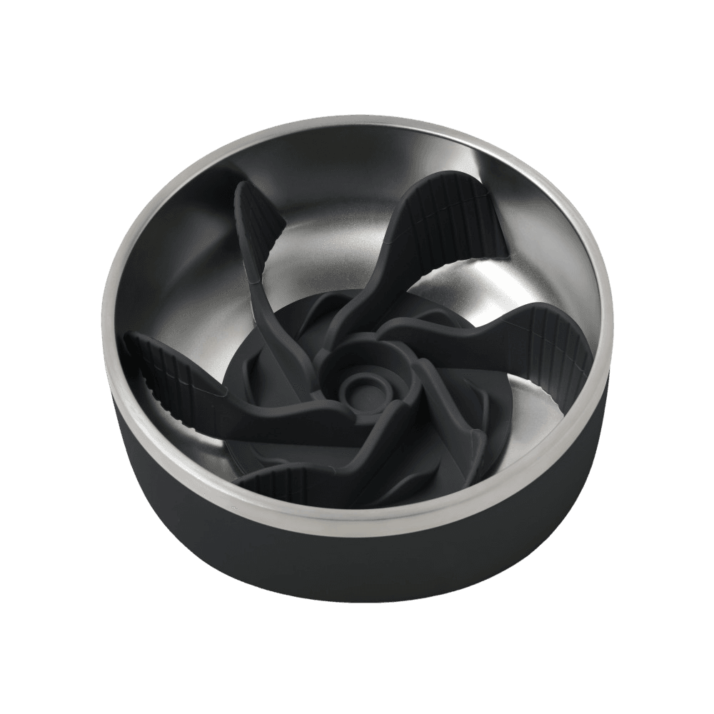 Duro Double Wall Stainless Steel Dog Bowl Black