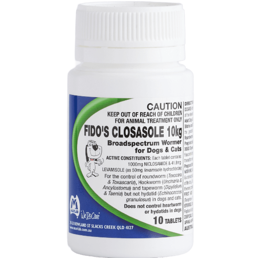 Closasole Allwormer Tablets Cats & Dogs 10kg