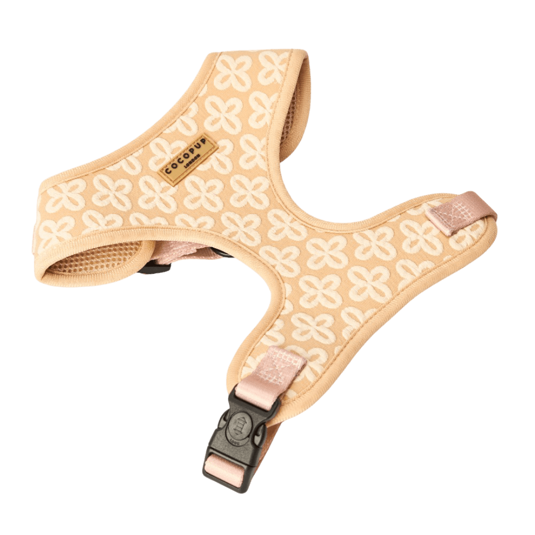 Adjustable Dog Harness in Luxe Vanilla Flower