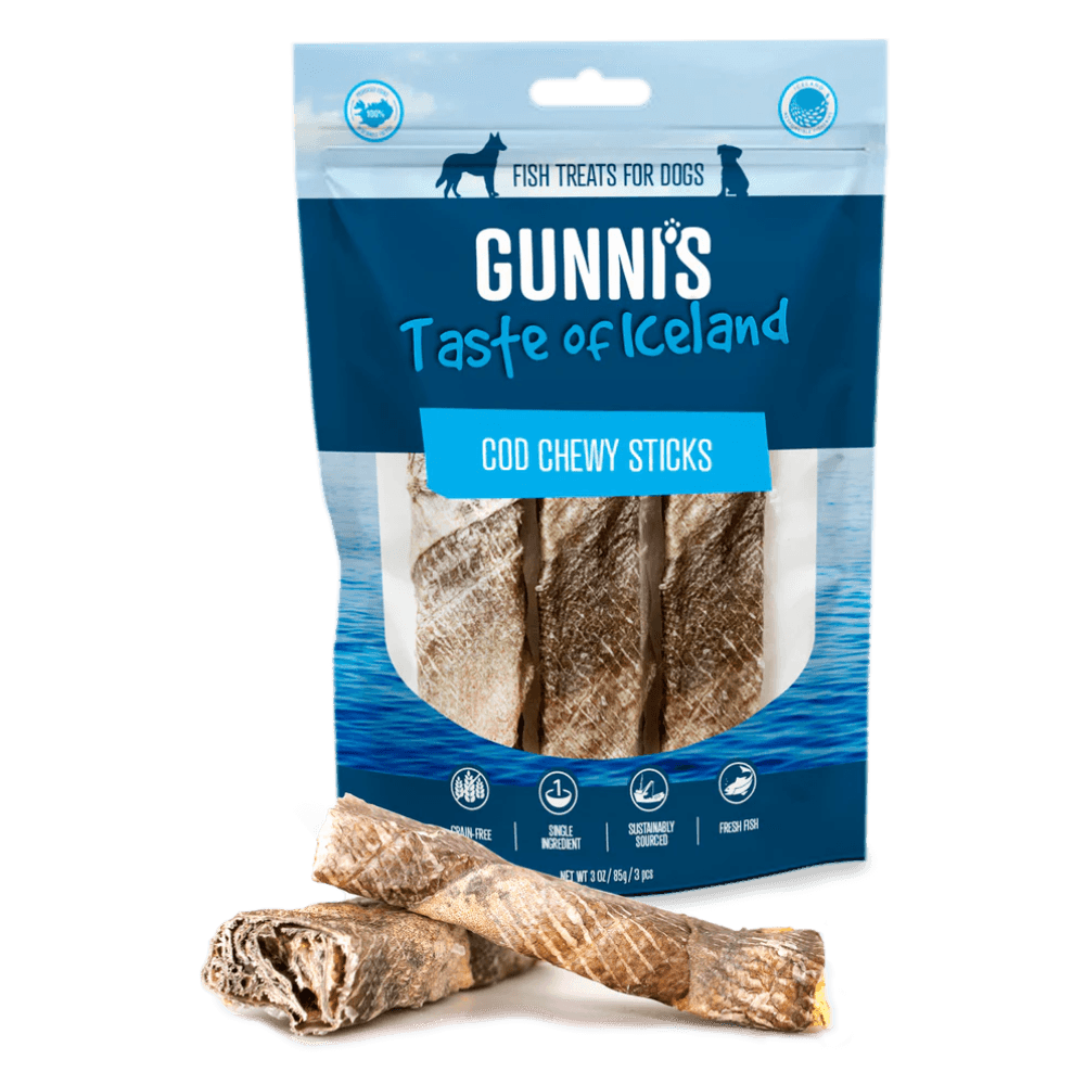 Cod Chewy Sticks 10cm Dog Treats