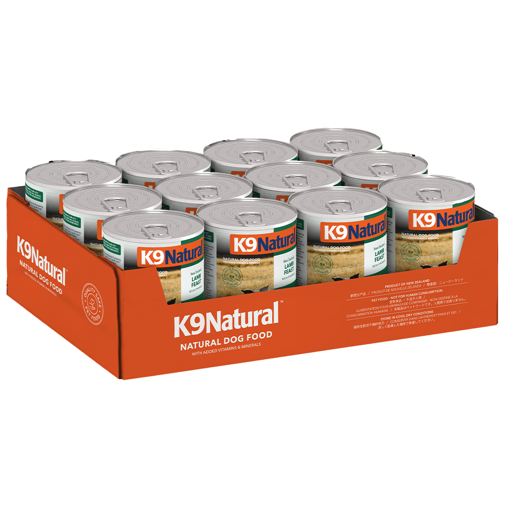 K9 Natural Grass-Fed Lamb Feast All Lifestage Wet Dog Food Cans
