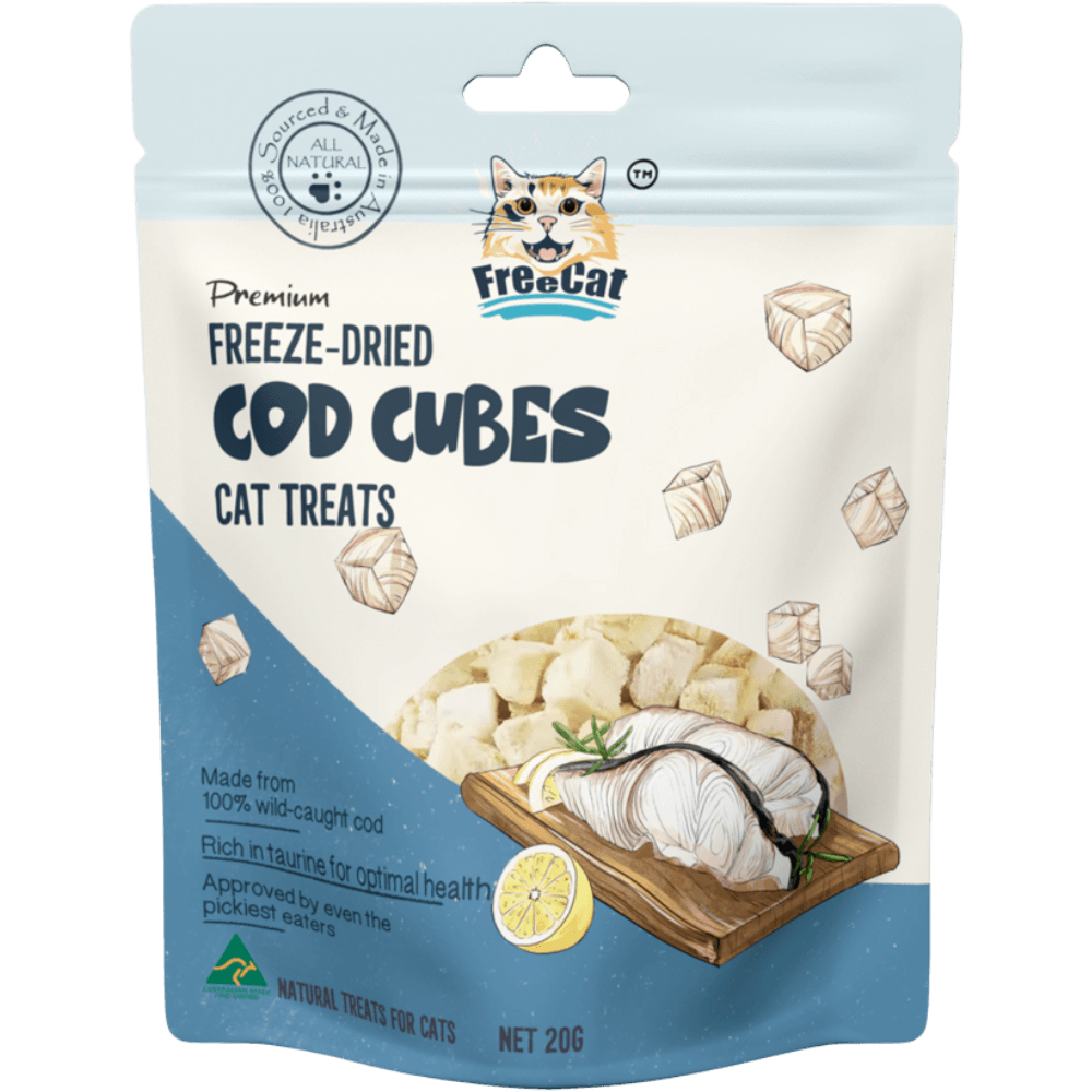 Freeze Dried Cod Cubes Cat Treats
