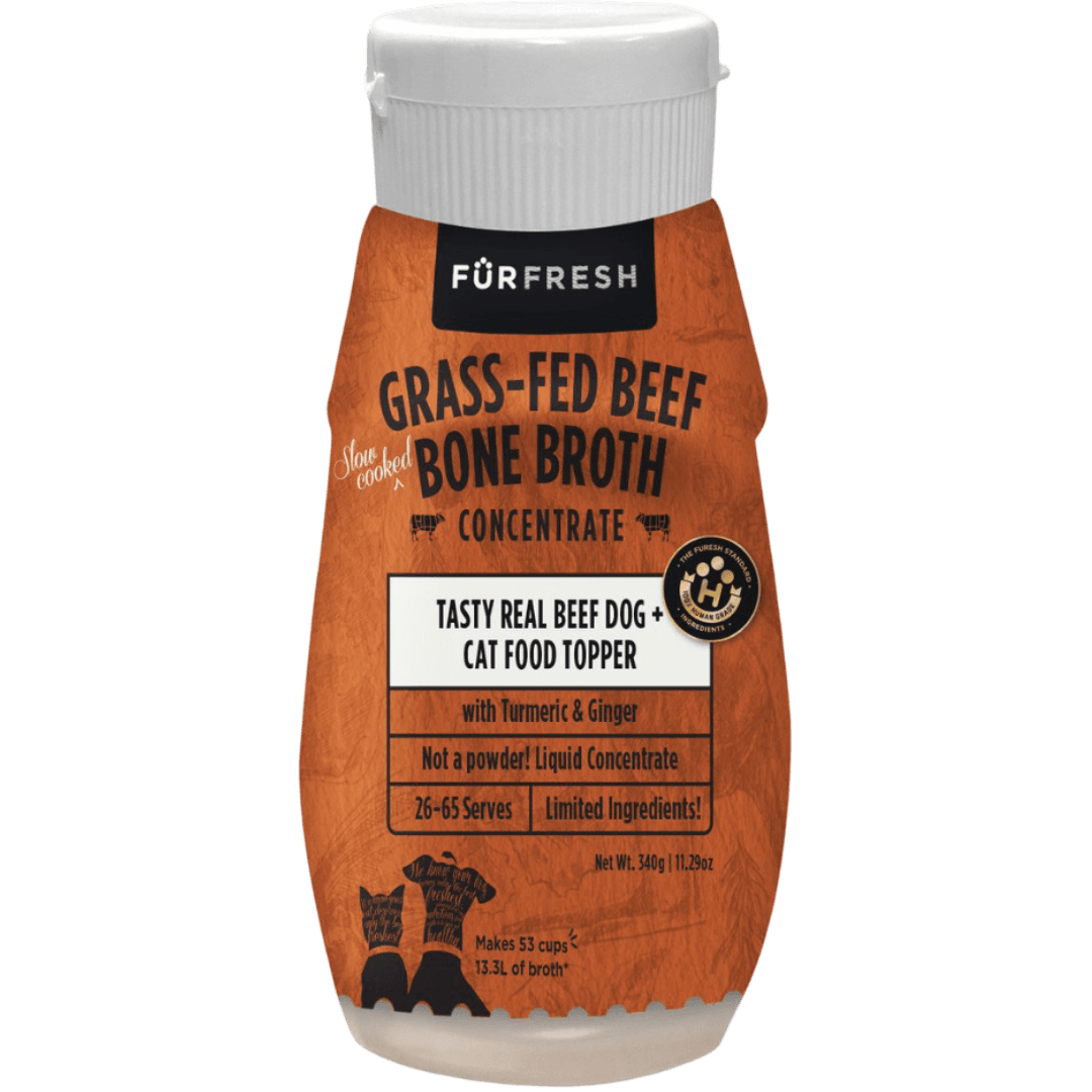 Beef Bone Broth Meal Topper Turmeric for All Lifestages Dogs and Cats