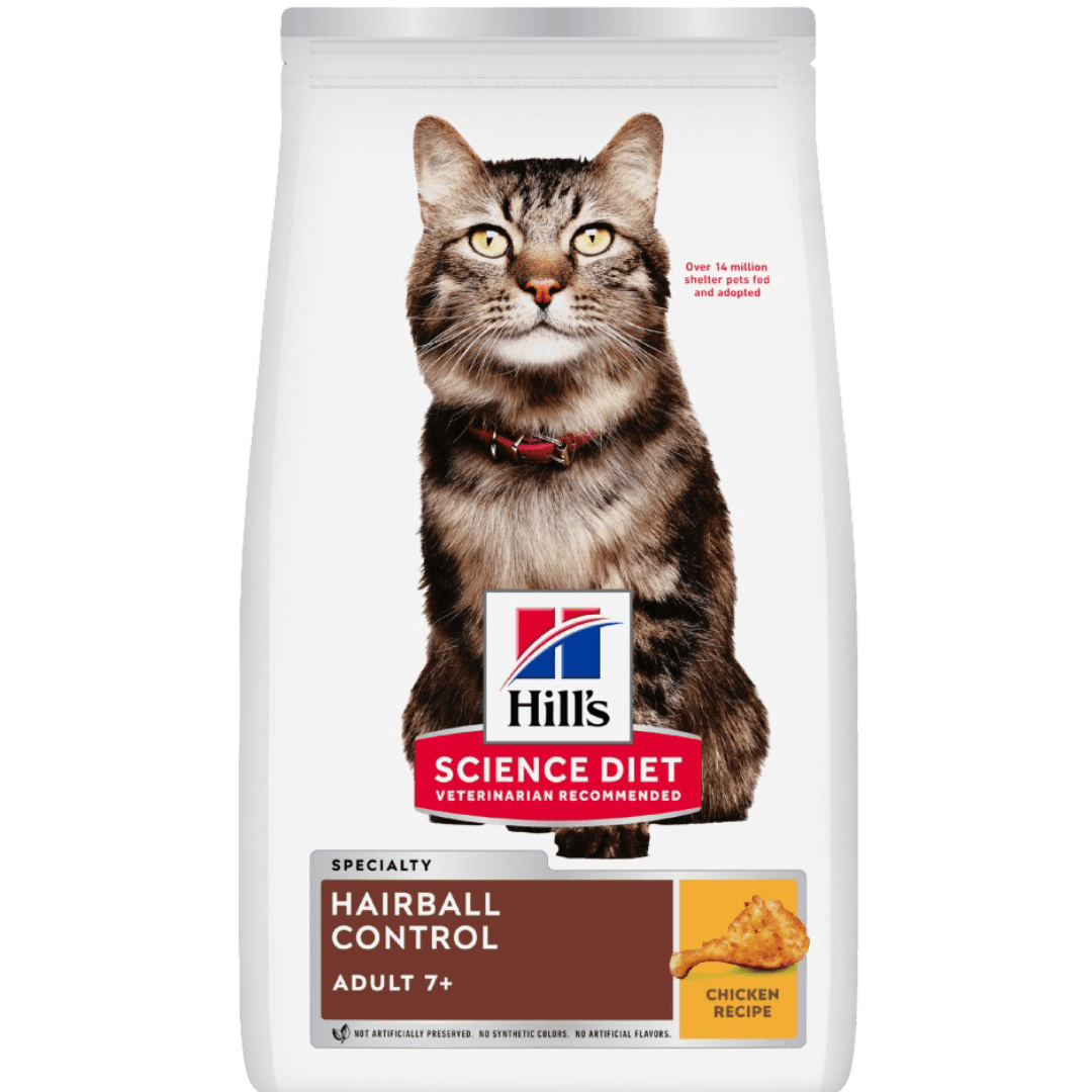 7+ Hairball Control Senior Dry Cat Food