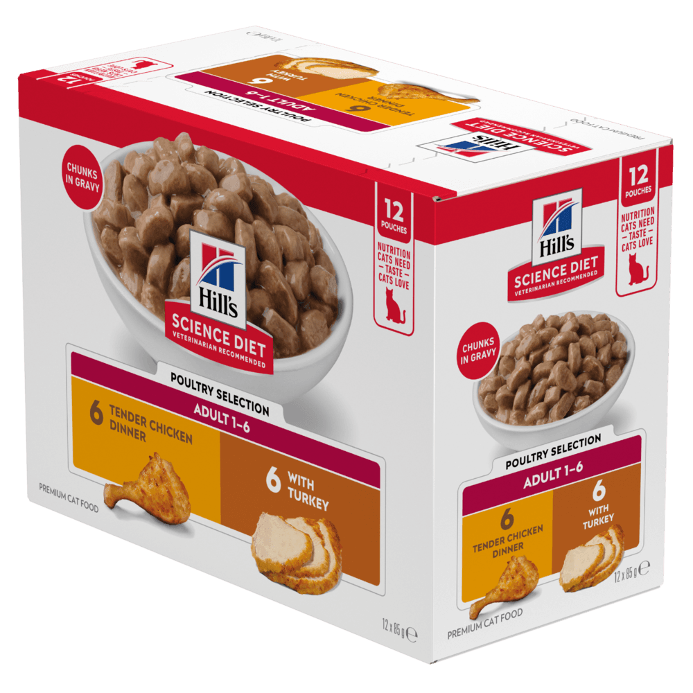 Adult Poultry Selection Variety Pack Wet Cat Food Pouches