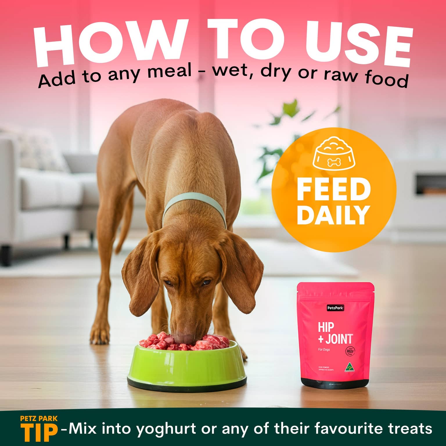 Petz Park Hip & Joint Support Powder for Dogs