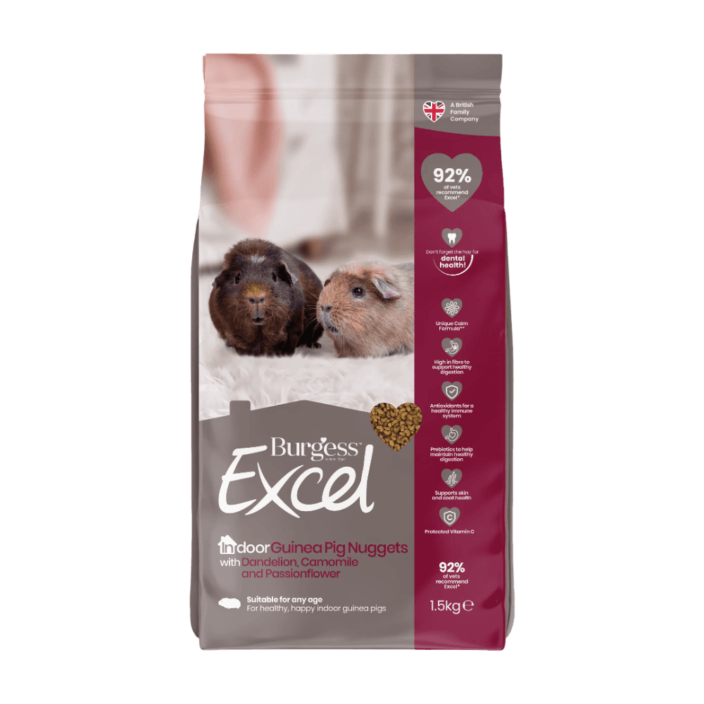 Excel Indoor Guinea Pig Nuggets With Dandelion And Chamomile