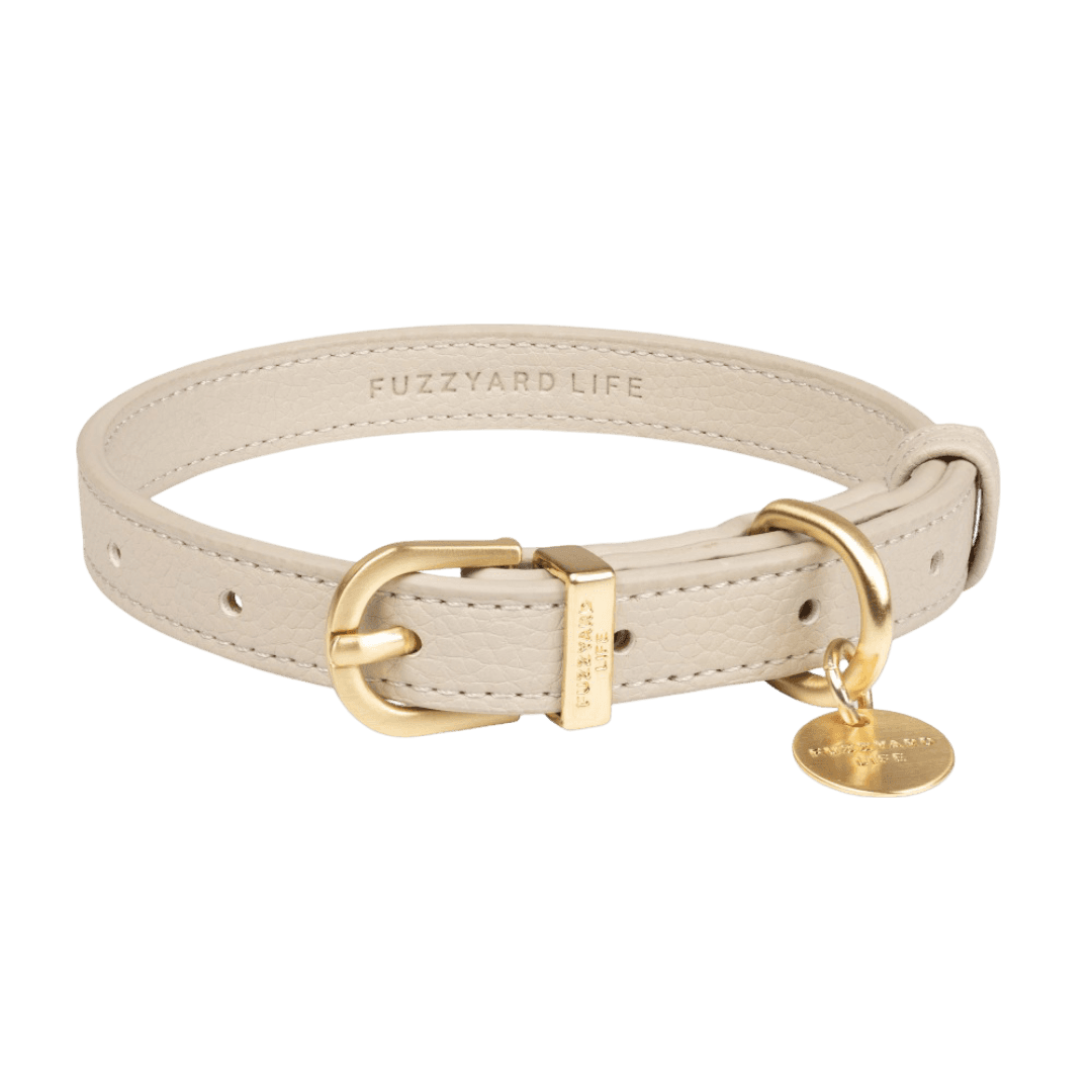 Life Atelier Vegan Leather Dog Collar in Sandstone
