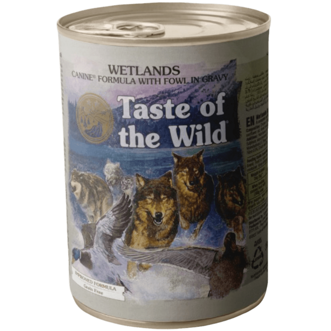 Wetlands Fowl in Gravy Adult Wet Dog Food Cans