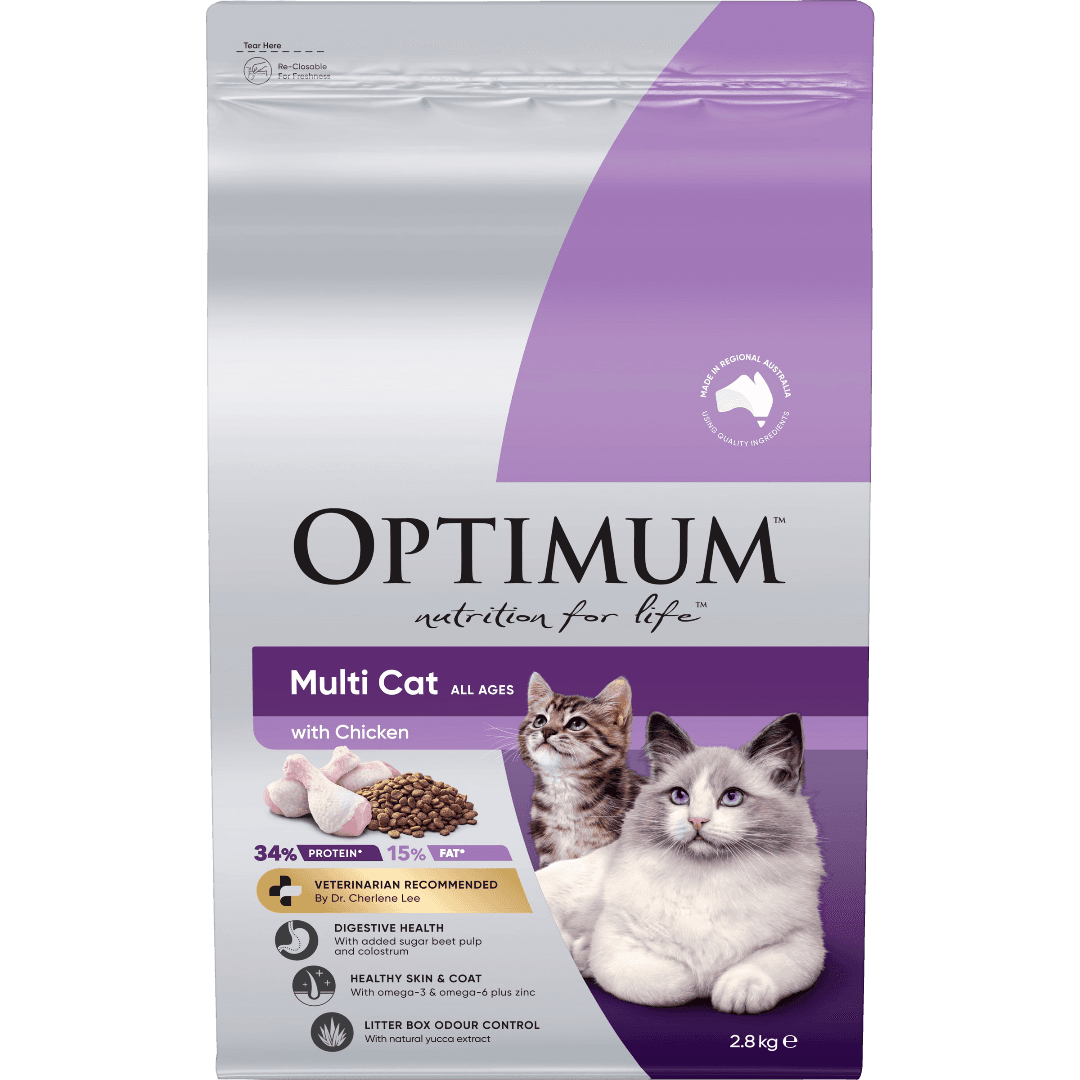 Optimum Adult Dry Cat Food Multi Cat Chicken