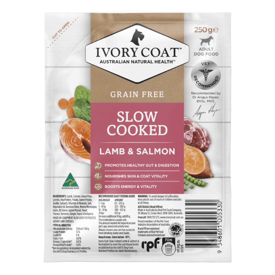 Slow Cooked Lamb Salmon Grain Free Adult Frozen Dog Food