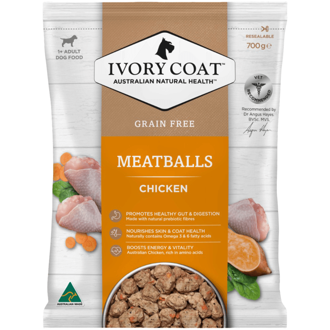 Chicken Meatballs Grain Free Frozen Adult Dog Food
