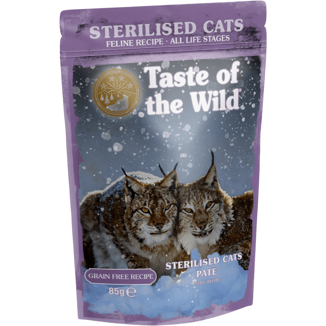 Taste Of The Wild Indoor Sterilised Chicken Pate All Lifestages Wet Cat Food Pouches