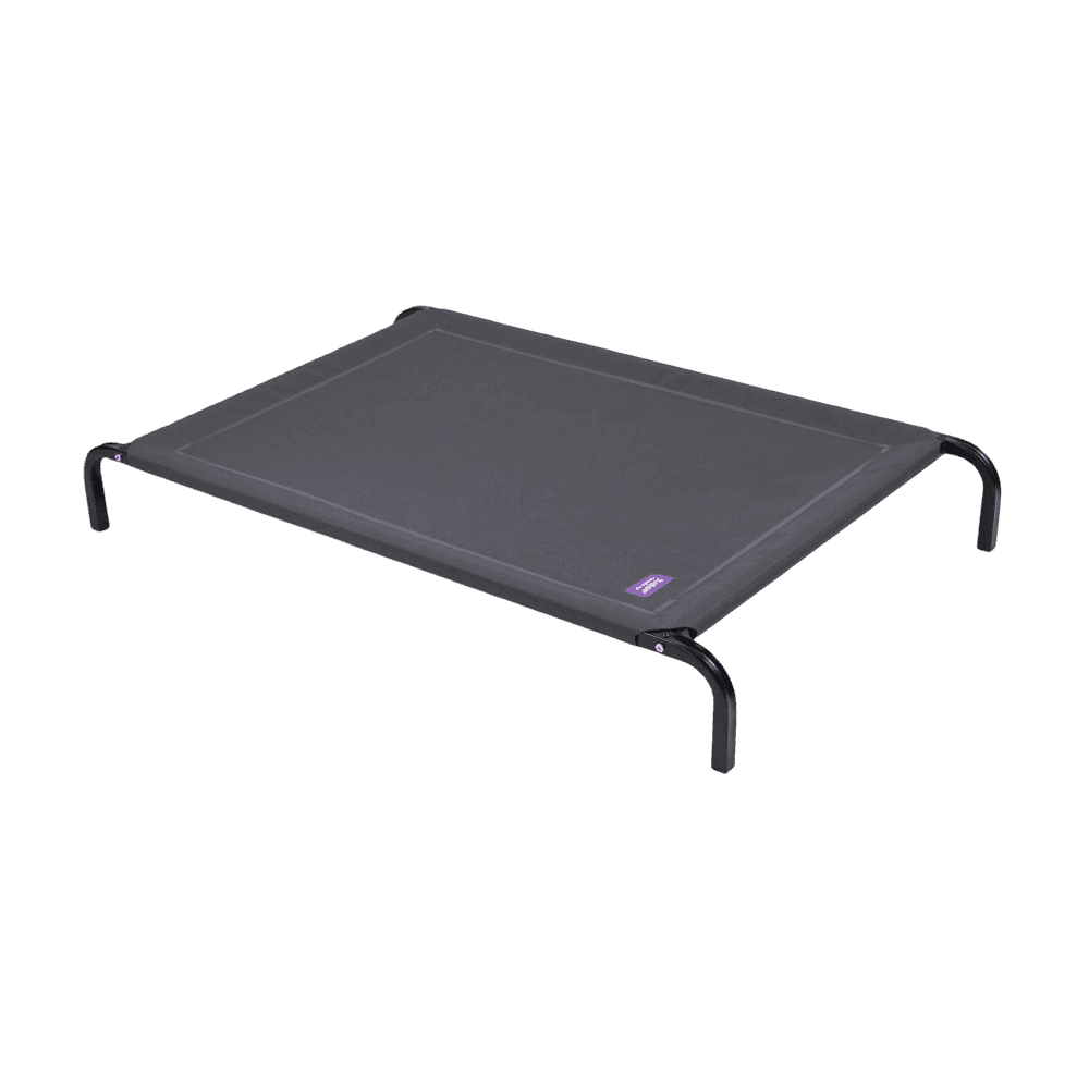 Premium Outdoor Elevated Dog Bed Charcoal