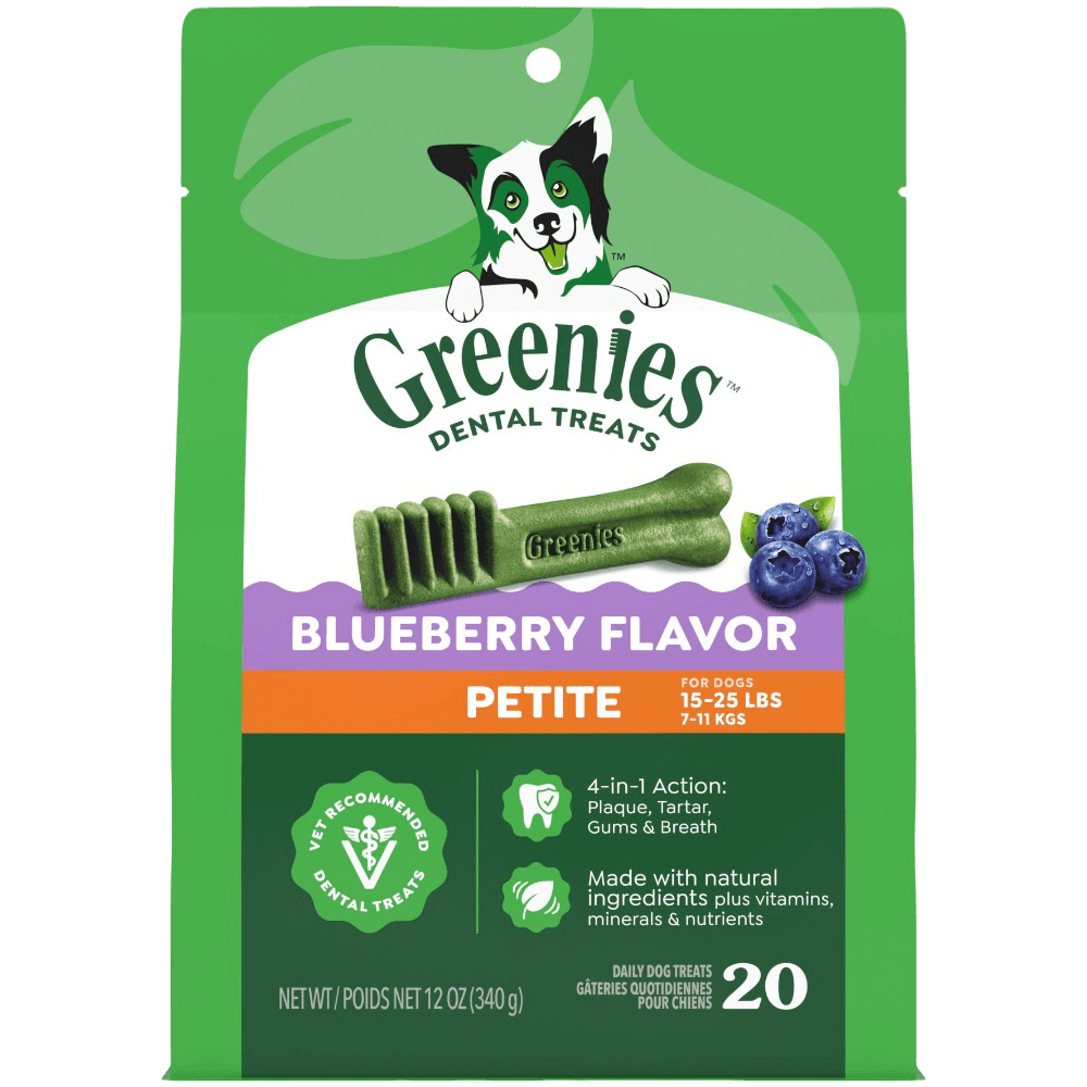 Greenies Blueberry Flavour Petite Dog Dental Treats