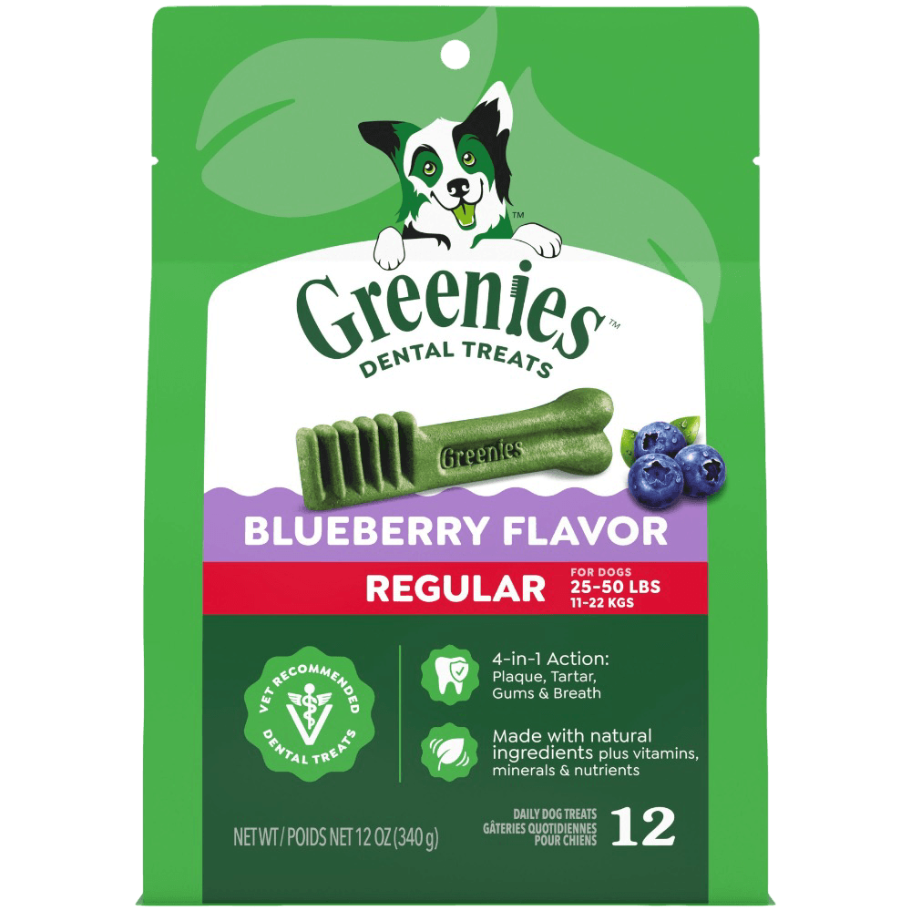 Greenies Blueberry Flavour Regular Dog Dental Treats