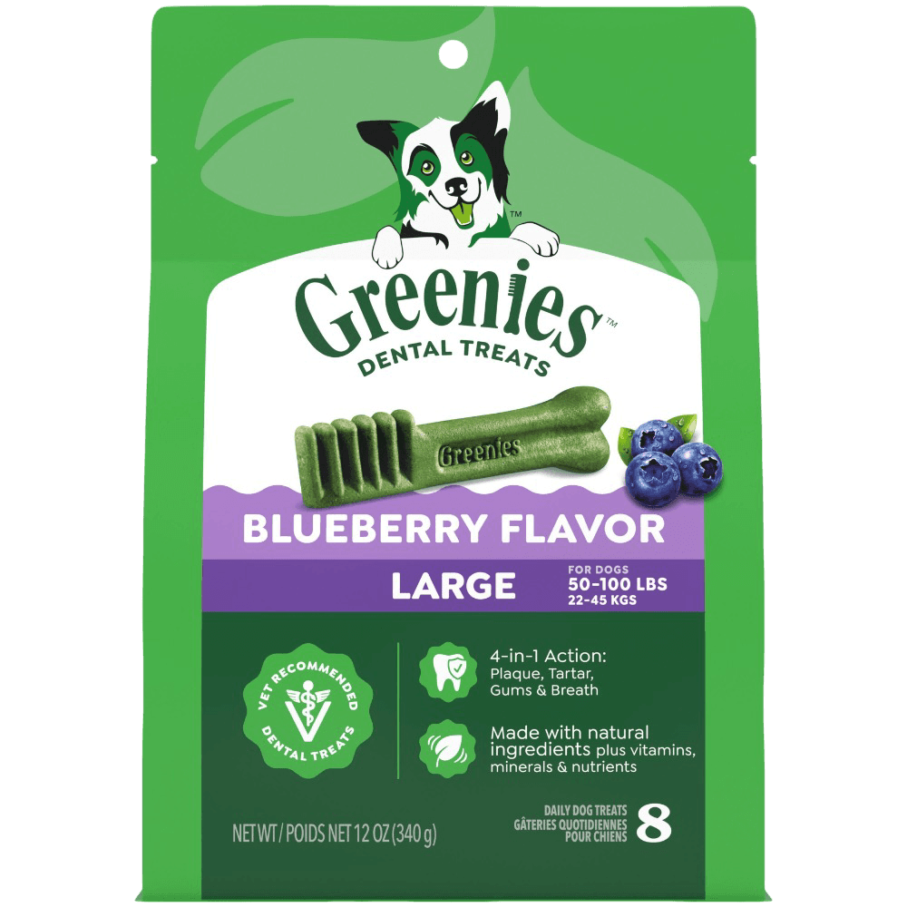 Greenies Blueberry Flavour Large Dog Dental Treats