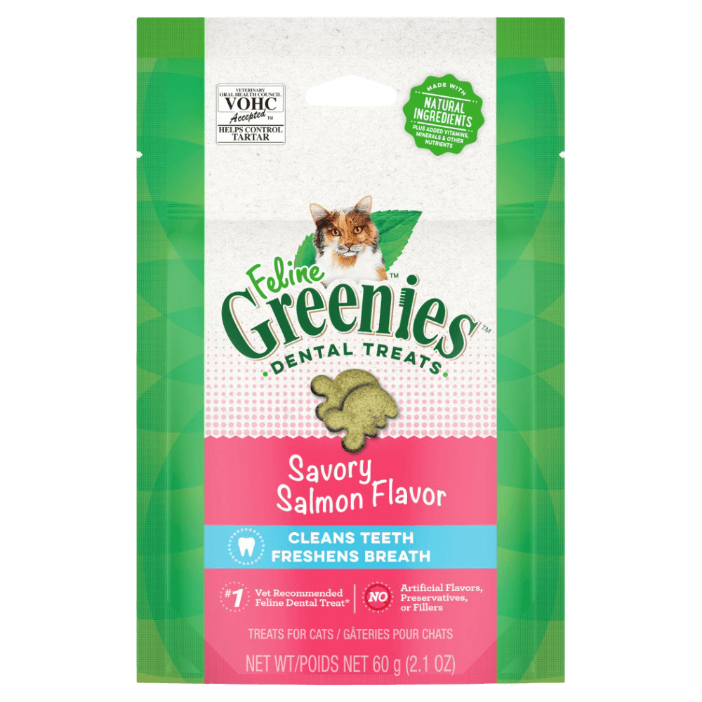 Greenies Cat Treats Dental Savoury Salmon Flavour