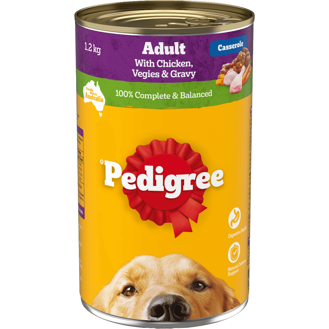 Pedigree Adult Wet Dog Food Chicken Rice Vegies Casserole