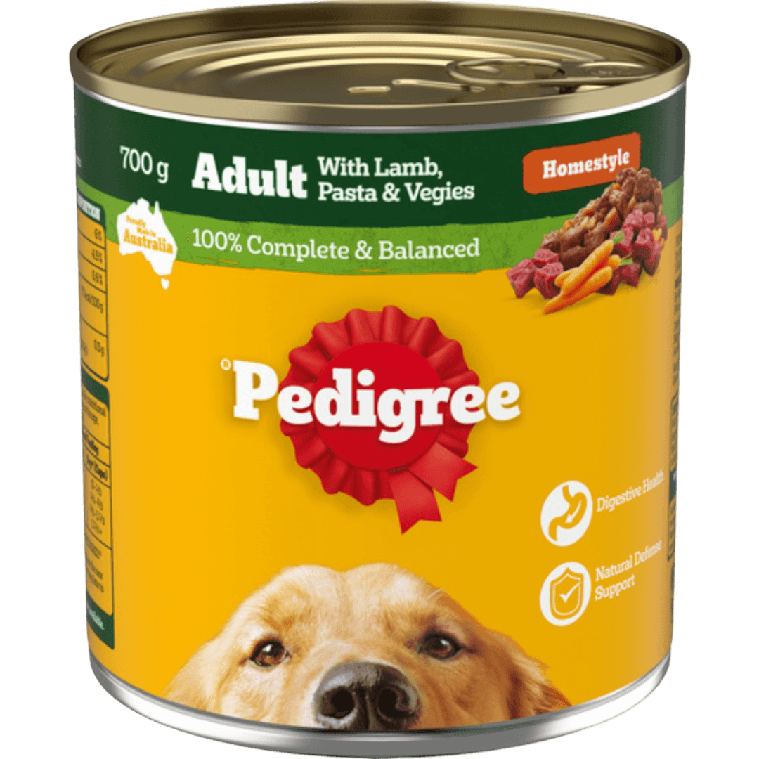 Pedigree Homestyle Lamb Pasta and Vegies Adult Wet Dog Food Can