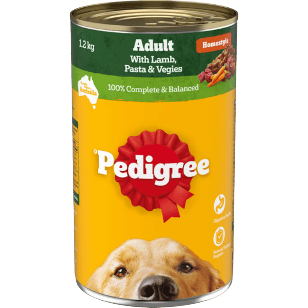 Pedigree Homestyle Lamb Pasta and Vegetables Adult Wet Dog Food Can