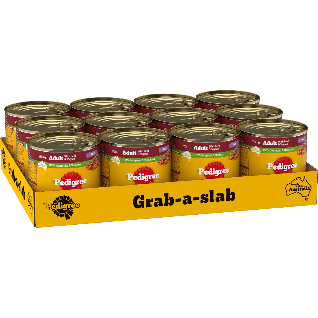 Pedigree Beef and Vegies Loaf Adult Wet Dog Food Can