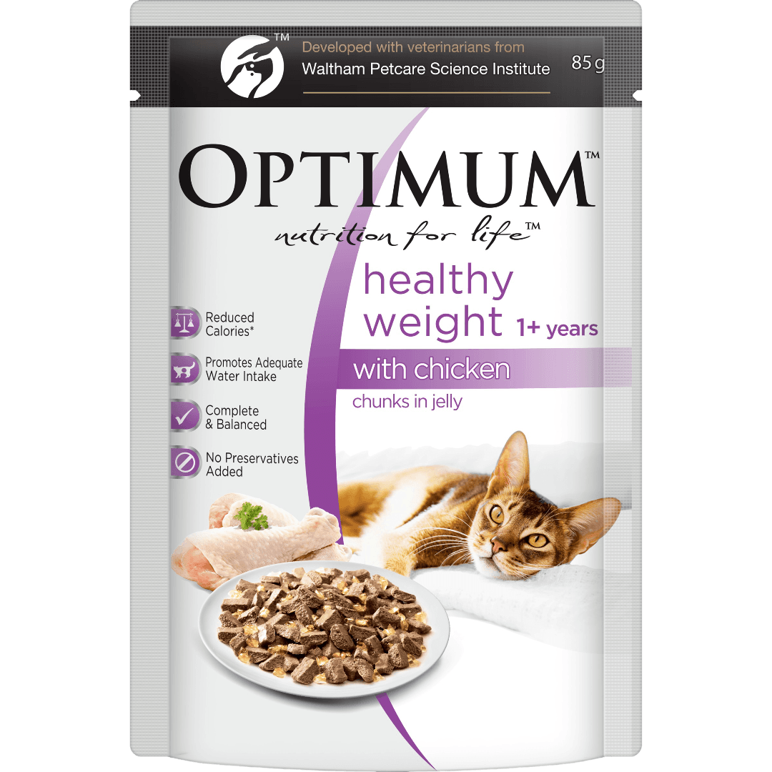 Healthy Weight Chicken in Jelly Adult Wet Cat Food Pouches