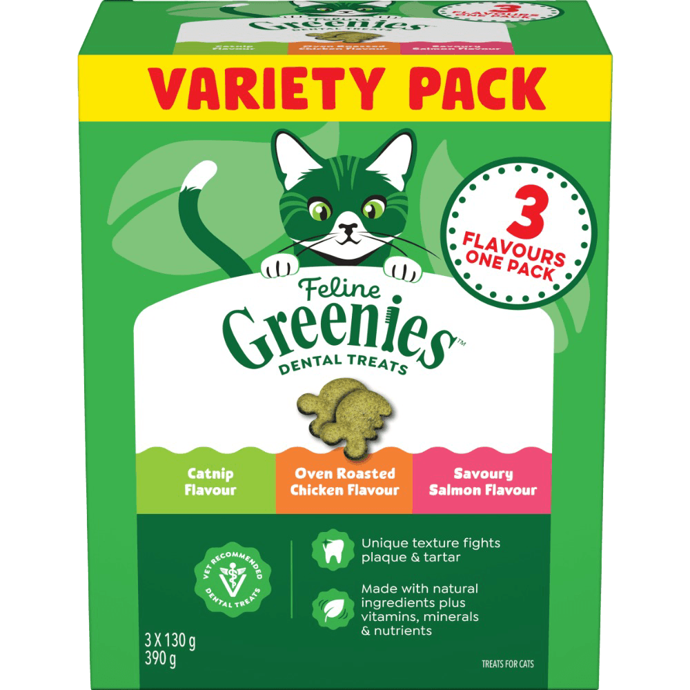 Greenies Feline Variety Pack Dental Cat Treats