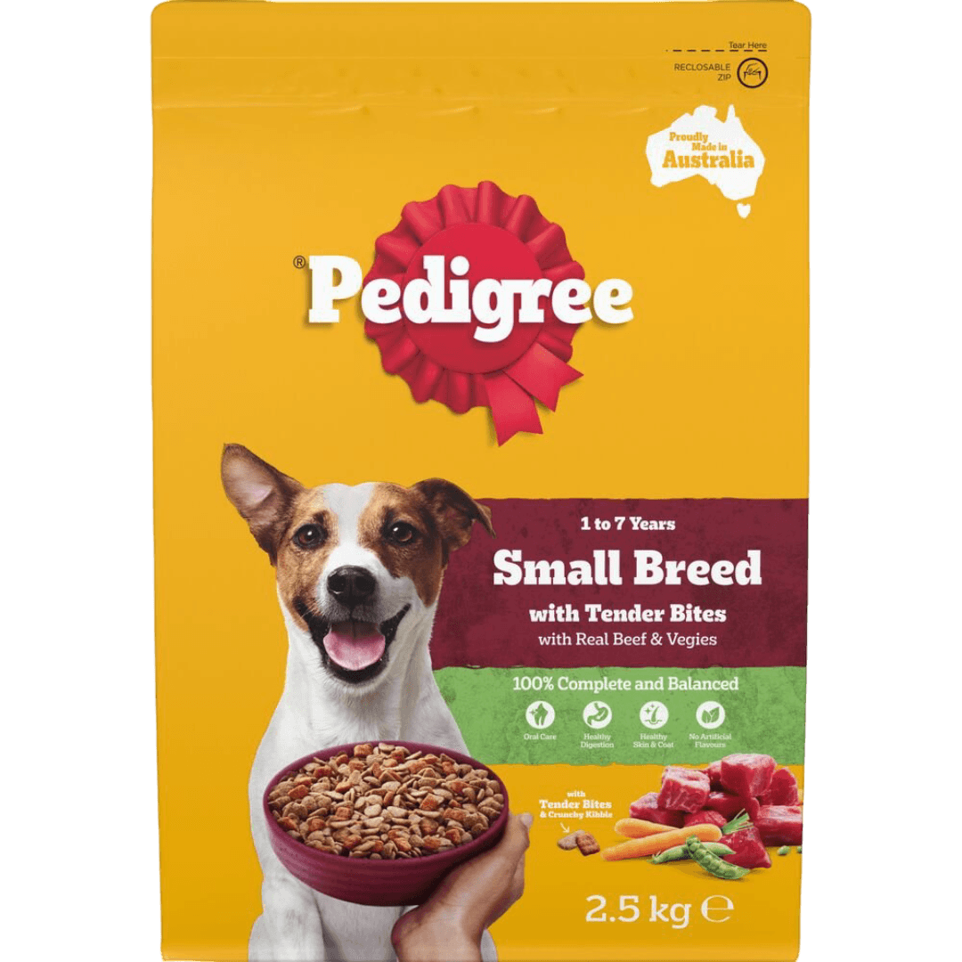 Pedigree Beef & Vegies Small Breed Adult Dry Dog Food