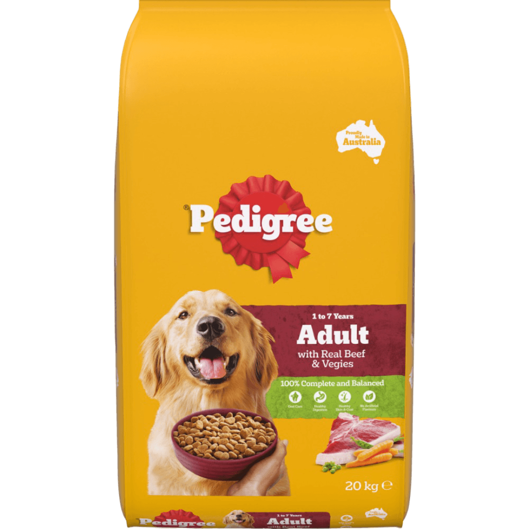 Pedigree Adult Dry Dog Food Real Beef And Vegies